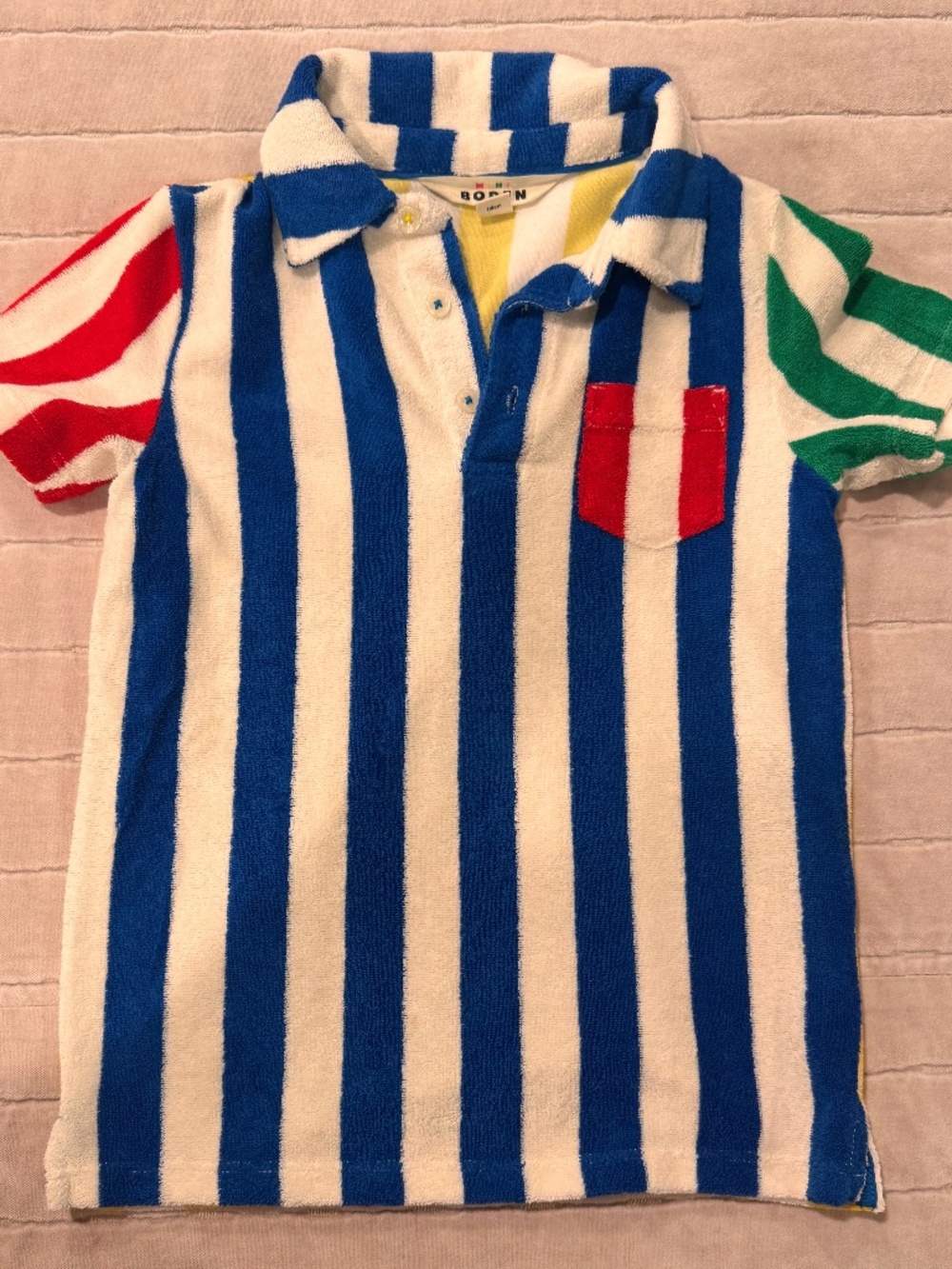 Mini Boden terry cloth polo